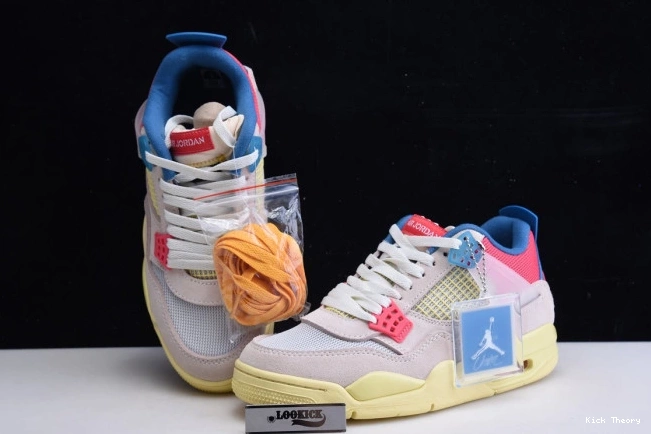 Kicktheory Air Retro 4 Jordan Ice Union Guava DC9533-800 0703